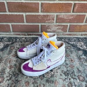 Nike SB Zoom Blazer Mid Edge / Men 4 Women 5.5 / White Viotech Purple DA2189-100